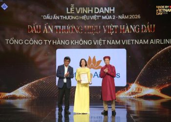 Vietnam Airlines được vinh danh “Dấu ấn thương hiệu Việt hàng đầu” tại Made by Vietnam 2026