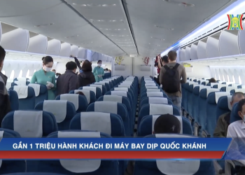 [Đài Hà Nội] Gần 1 triệu hành khách đi máy bay dịp Quốc khánh