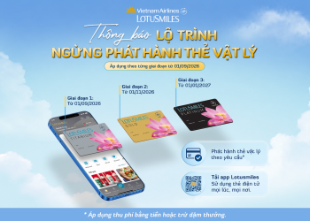 Thuận tiện hơn trên mọi hành trình với thẻ hội viên Lotusmiles điện tử