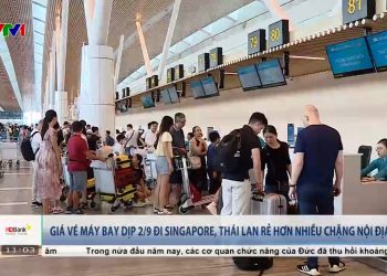 [VTV] Giá vé máy bay dịp 2/9 đi Singapore, Thái Lan rẻ hơn nhiều chặng nội địa