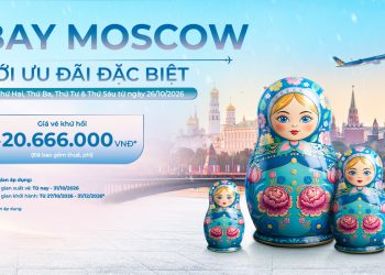 Khám phá Moscow cuối năm với vé khứ hồi từ 20.666.000 đồng